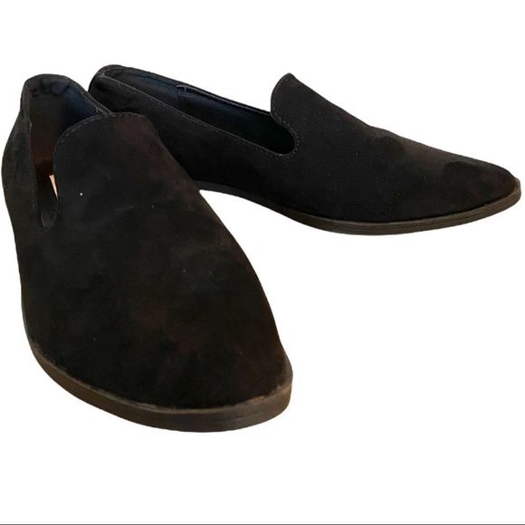 NEW STEVE MADDEN DANNIE BLACK FAUX SUEDE SLIP ON FLATS SHOES SIZE 8.5 - Picture 7 of 13